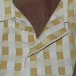 画像5: USED 60's UNKNOWN ロカビリー チェック切替 プルオーバー 半袖シャツ BRW / 250515  (5)