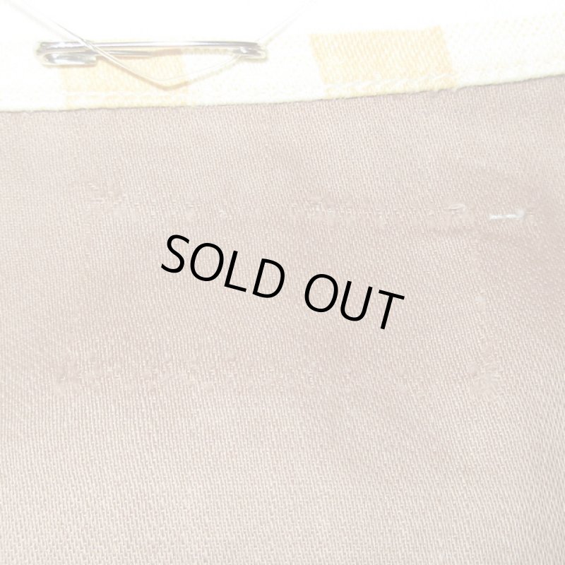 画像8: USED 60's UNKNOWN ロカビリー チェック切替 プルオーバー 半袖シャツ BRW / 250515  (8)