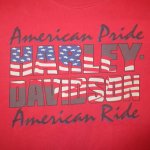 画像1: USED 90's 1996年 HARLEY DAVIDSON ハーレーダヴィッドソン USA製 Tシャツ RED / 250610 (1)