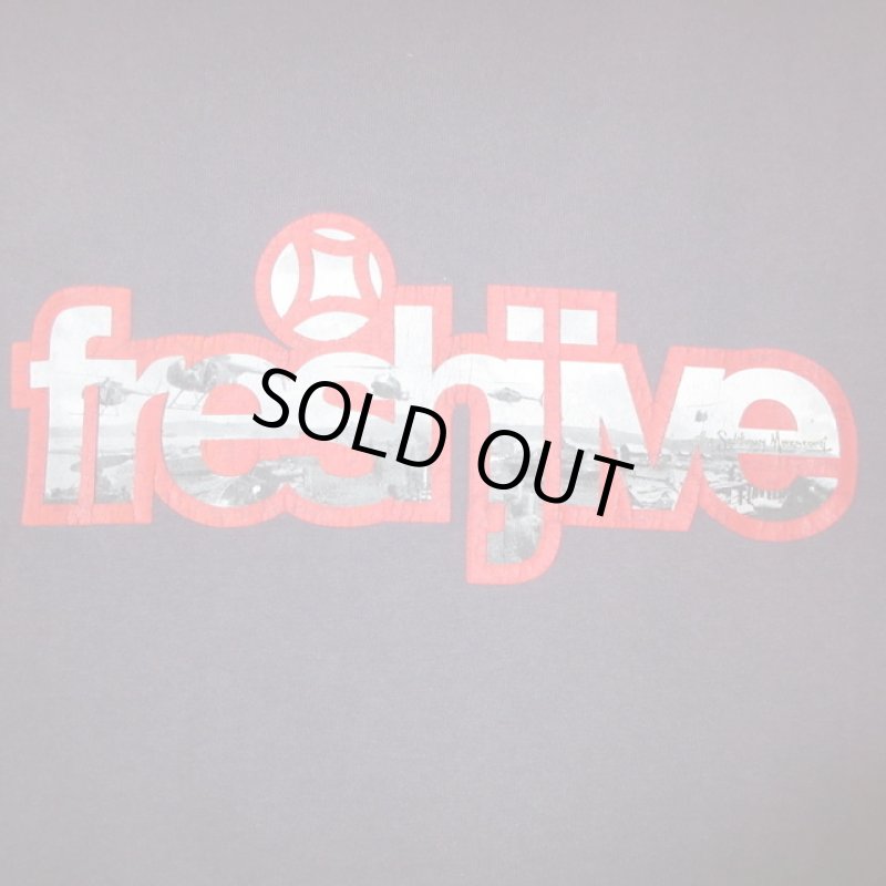 画像1: USED 90's freshjive フレッシュジャイヴ ストリートブランド USA製 Tシャツ NVY / 250610 (1)