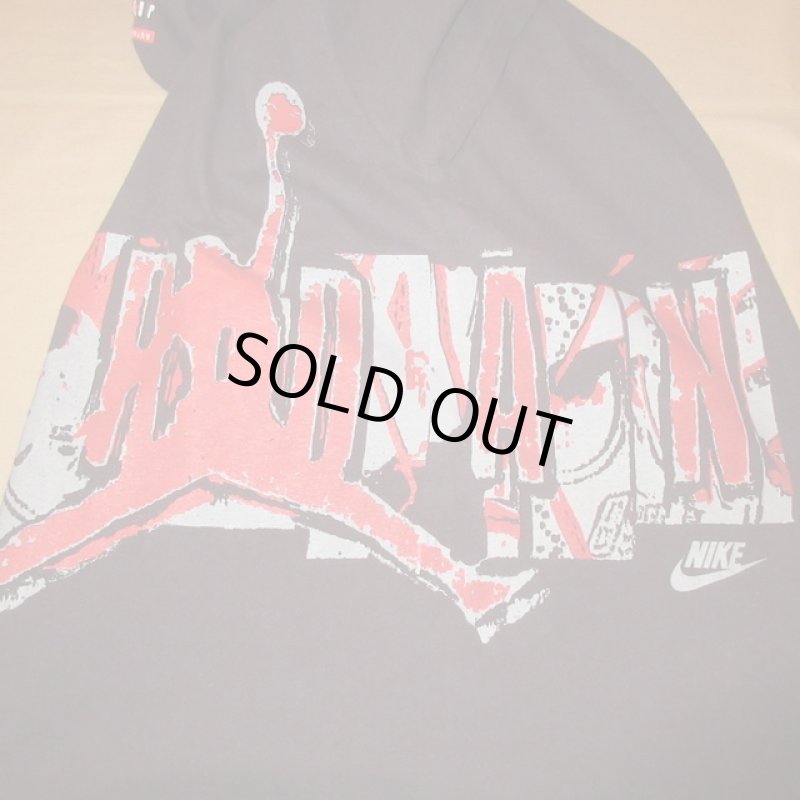 画像1: USED 90's NIKE ナイキ JORDAN マイケルジョーダン USA製 銀タグ Tシャツ BLK / 250610 (1)