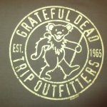 画像1: USED 00's GRATEFUL DEAD グレイトフルデッド TRIP OUTFITTER Tシャツ OLV / 250620 (1)
