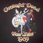 画像1: USED 80's GRATEFUL DEAD グレイトフルデッド 88-89 NEW YEAR TRIP Tシャツ BLK / 250620 (1)
