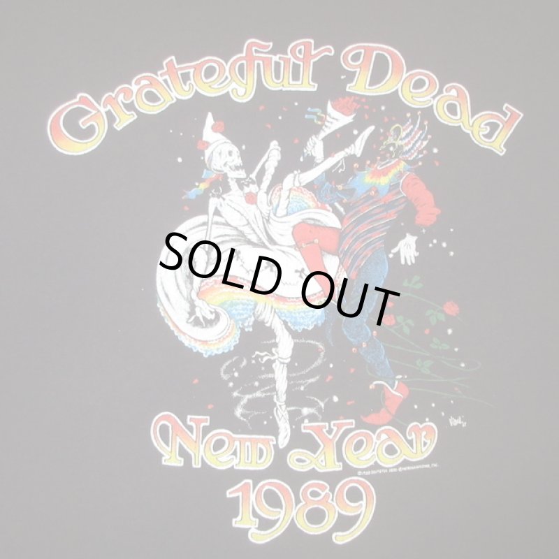 画像1: USED 80's GRATEFUL DEAD グレイトフルデッド 88-89 NEW YEAR TRIP Tシャツ BLK / 250620 (1)