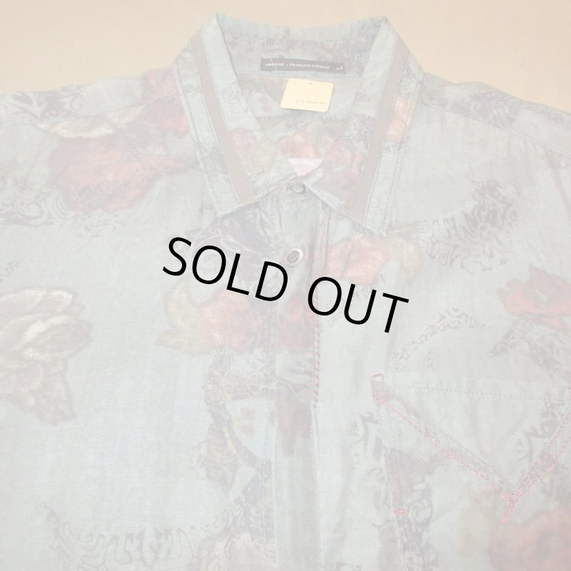 画像5: USED 00's MARITE FRANCOIS GIRBARD マリテ フランソワ ジルボー 総柄 長袖シャツ MIX / 250701 (5)