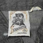画像3: USED 70's KENNINGTON ケニントン ブラックシャンブレー ハーフジップ 半袖シャツ  BLK / 250702 (3)