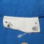 画像3: USED 70's KING LOUIE キングルイ チェーンステッチ刺繍 ボウリングシャツ 半袖シャツ BLUE / 250702 (3)