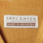 画像3: DEADSTOCK 00's JADI BATEK マレーシア製 バティック リネンシャツ 半袖シャツ MUS / 250702 (3)