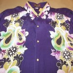 画像4: USED 90's Karyawan バティック ろうけつ染め マレーシア製 長袖シャツ PUP / 250701 (4)