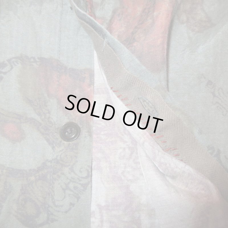 画像10: USED 00's MARITE FRANCOIS GIRBARD マリテ フランソワ ジルボー 総柄 長袖シャツ MIX / 250701 (10)