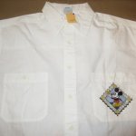 画像7: DEADSTOCK 90's MICKEY&CO ディズニー ミッキーマウス 長袖シャツ WHT / 250701 (7)