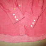 画像6: USED 70's ELY エリー レッドシャンブレー 赤シャン 長袖シャツ RED / 250701 (6)
