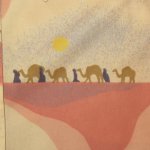 画像4: USED 70's MANCHESTER SHIRT CO CALIFORNIA シルクロード ラクダ 総柄 ポリシャツ MIX / 250701 (4)