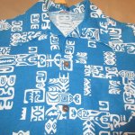 画像4: USED 70's DUKE KAHANAMOKU by CATALINA デュークカハナモク アメリカ製 全面プリント ハワイアンシャツ 半袖シャツ BLUE / 250702 (4)