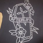 画像1: USED 00's NAPOLEON ナポレオン AFTERLIFE USメタリックハードコア Tシャツ NVY / 250707 (1)