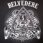 画像1: USED 00's BELVEDERE ベルヴェデーレ THE REVENGE OF THE FIFTH ハードコアパンク Tシャツ BLK / 250707 (1)