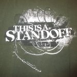 画像1: USED 00's THIS IS A STANDOFF カナディアンハードコアパンク Tシャツ GRN / 250707 (1)