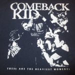 画像1: USED 00's COMEBACK KID カムバックキッド absolute USハードコア Tシャツ NVY / 250707 (1)