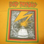 画像1: USED 00's BAD BRAINS バッドブレインズ ジャケット Tシャツ YEL / 250707 (1)