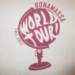 画像1: USED 00's JOE BONAMASSA ジョーボナマッサ ブルースギタリスト TOUR Tシャツ GRY / 250804 (1)