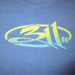 画像1: USED 00's 311 スリーイレヴン UNITY TOUR 2017 Tシャツ BLUE / 250804 (1)