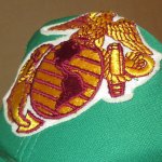 画像3: USED 80's USMC スナップバック メッシュキャップ CAP 帽子 GRN / 240805 (3)