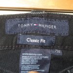 画像2: 美品 00's TOMMY HILFIGER トミーヒルフィガー ブラックデニム ジーンズ BLK  / 250805 (2)