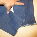 画像9: DEADSTOCK 80's C-17 CLOTHING ROXY フランス製 デニム ジーンズ NVY  / 250805 (9)
