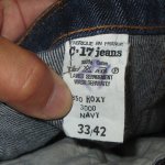 画像2: DEADSTOCK 80's C-17 CLOTHING ROXY フランス製 デニム ジーンズ NVY  / 250805 (2)