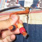 画像6: USED 70's OOPS CALIFORNIA ウップス ヒッピー レディース デニム ジャンプスーツ NVY / 250805 (6)
