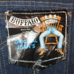 画像2: DEADSTOCK 80's BUFFALO JEANS バッファロージーンズ フランス製 デニム ジーンズ NVY  / 250805 (2)