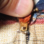 画像7: USED 70's OOPS CALIFORNIA ウップス ヒッピー レディース デニム ジャンプスーツ NVY / 250805 (7)