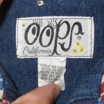 画像2: USED 70's OOPS CALIFORNIA ウップス ヒッピー レディース デニム ジャンプスーツ NVY / 250805 (2)