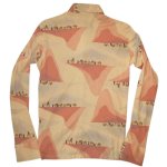 画像2: USED 70's MANCHESTER SHIRT CO CALIFORNIA シルクロード ラクダ 総柄 ポリシャツ MIX / 250701 (2)