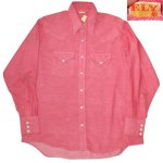 画像1: USED 70's ELY エリー レッドシャンブレー 赤シャン 長袖シャツ RED / 250701 (1)