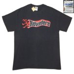 画像2: USED 00's BELVEDERE ベルヴェデーレ フレームロゴ ハードコアパンク Tシャツ BLK / 250707 (2)