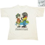 画像2: USED 90's ST MARTIN スーベニア ラスタマン Tシャツ WHT / 250303 (2)
