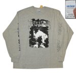画像1: 新品 COFFINS コフィンズ INTO THE COFFIN ドゥームメタル 長袖Tシャツ GRY / 250310 (1)