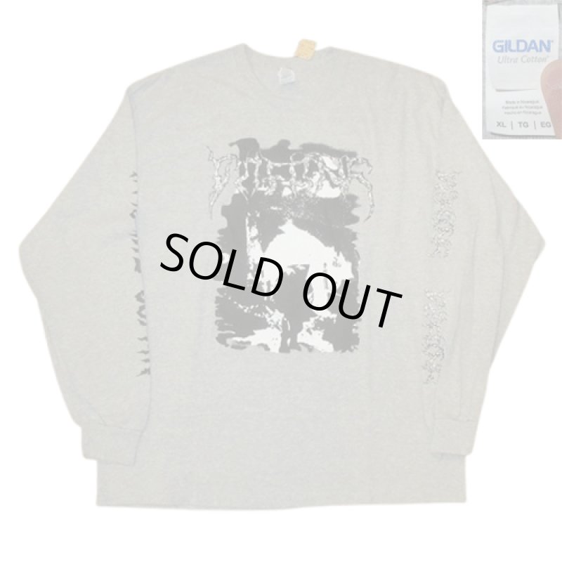 画像1: 新品 COFFINS コフィンズ INTO THE COFFIN ドゥームメタル 長袖Tシャツ GRY / 250310 (1)