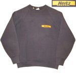 画像1: USED 80's Hertz ハーツレンタカー 企業 ユニフォーム スウェット BLK / 250314 (1)