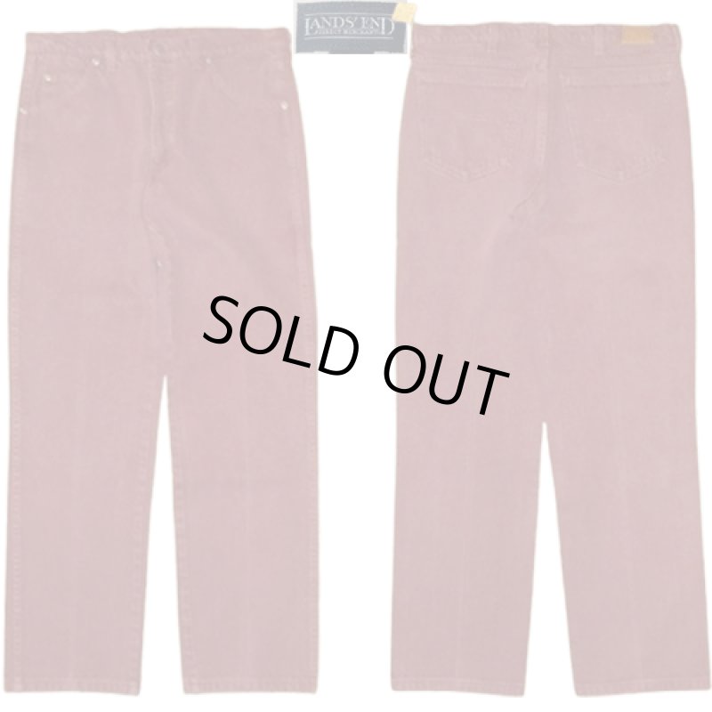 画像1: USED 90's LANDS'END ランズエンド USA製 カラーデニム パンツ BUG  / 250326 (1)