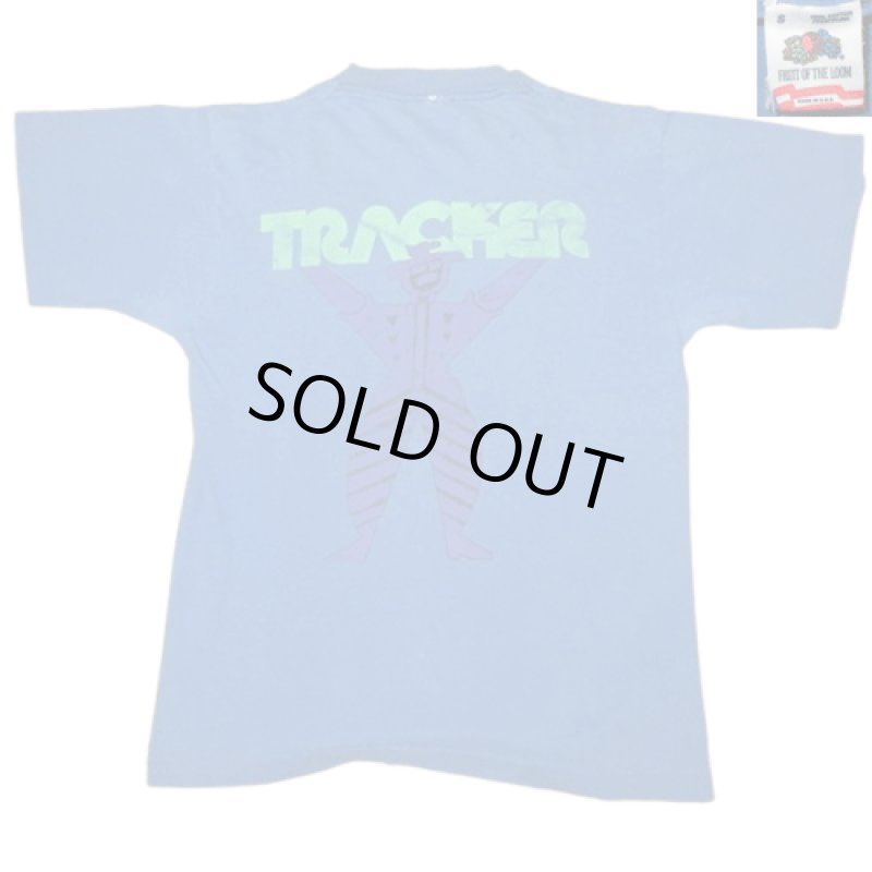 画像2: USED 80's TRUCKER トラッカー オールドスクール Tシャツ BLUE / 250417 (2)
