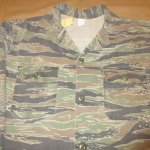 画像4: USED 80's US ARMY ミリタリー 民生品 アメリカ製 タイガーストライプカモ フィールドジャケット  / 250117 (4)