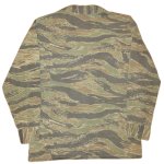 画像2: USED 80's US ARMY ミリタリー 民生品 アメリカ製 タイガーストライプカモ フィールドジャケット  / 250117 (2)