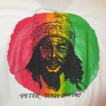 画像2: USED 80's BOB MARLEY PETER TOSH レゲエ Tシャツ WHT / 210407 (2)