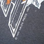 画像5: USED 80's VAN HALEN ヴァンヘイレン LIVE 1982 Tシャツ NVY / 210407 (5)