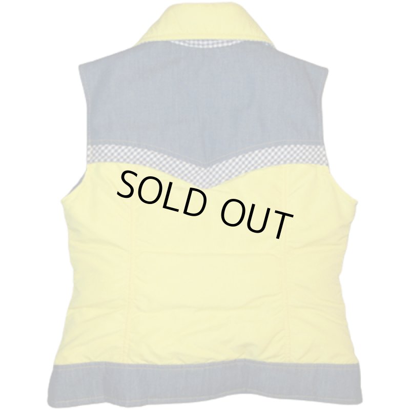 画像2: USED 70's SKI LEVI'S スキーリーバイス デニム ダウンベスト YEL / 230116 (2)