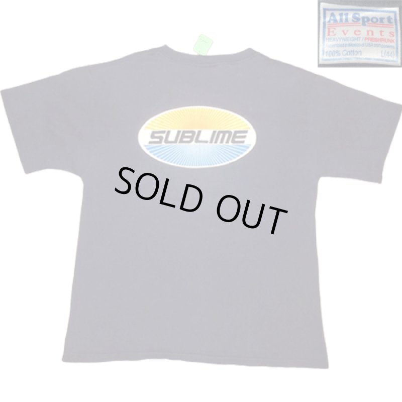 画像3: USED 90's SUBLIME サブライム サーフロック Tシャツ NVY / 230128 (3)