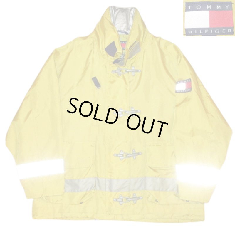 画像1: USED 90's TOMMY HILFIGER トミーヒルフィガー ファイヤーマン セーリングジャケット YEL / 221222 (1)