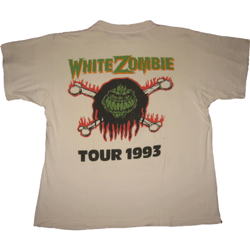 画像1: 【SOLD OUT】古着 WHITE ZOMBIE ホワイトゾンビ Tシャツ 1993年ツアー メタル (1)